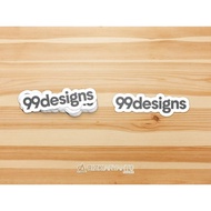 Sticker - Stiker Logo 99designs Wordmark untuk PC Laptop HP dll