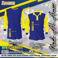 BAJU NADI AL-ANSOR|ROYAL YELLOW | COLLER LONGSLEEVE|MUSLIMAH|MIKROFIBER|JERSEY|READY STOCK|HIGH QUAL