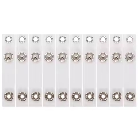 Badge Holder Accessories Clear Badge Holder PVC Name Card Keychains ID Card Holder Card Holder Lanya