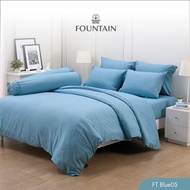 FOUNTAIN ชุดเครื่องนอน (ผ้าปู+นวม) (ของแท้ 100%) รหัส FTสีฟ้า05