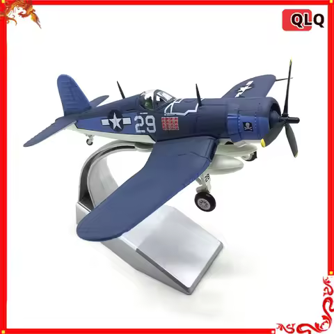 Die Cast Alloy Aircraft Model 1:72 F4u Pirate Style Us Navy Land-Based Fighter Alloy Military Aircra