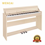 WENCAI 88 Key Digital Piano Velocity-Sensitive Electric Keyboard Piano Home Upright Wooden Electroni