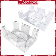 WIN 2 6 Deck Rotating Card Holder Clear Canasta Playing Card Tray Game Props
