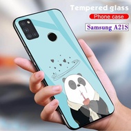 SAMSUNG A21S - SoftCase Glass Kaca - [ A02 ] - Pelindung Handphone Hp SAMSUNG A21S - Casing Hp SAMSU