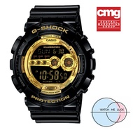 นาฬิกาผู้ชาย สายดำ หน้าปัดทองจาก CASIO กับ G-shock GD-100GB-1A รุ่น limited อุปกรณ์ครบทุกอย่างพร้อมใ