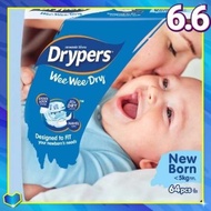 Pampes DRYPERS Wee Dry Size NEWBORN/ S
