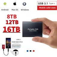 ❀▫✴ New Original SSD External Hard Drive 16TB HD Externo USB HDD Storage Device Hard Drive Desktop Notebook Computer USB3.0