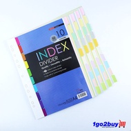 [Uni Paper] A4 Index Divider - 10 Colours 50's (SID-10C-50)