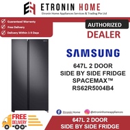 Samsung 647L 2 Door Side By Side Fridge SPACEMAX™ RS62R5004B4 | RS62R5004B4/SS