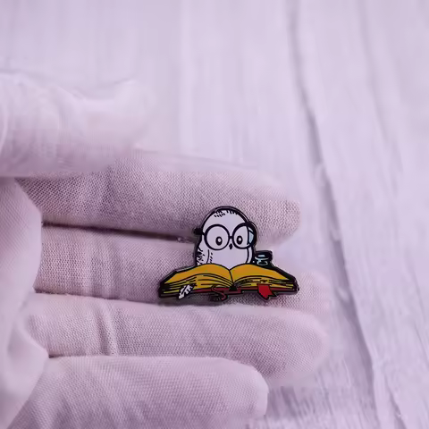 white Hedwig owl in the books and movies pin