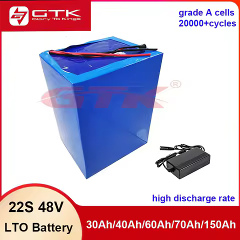 20000 cycles LTO 22S 52V 48V 30Ah 40Ah 60Ah 70Ah 48V 60Ah Lithium Titanate Battery Pack for triciclo