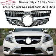 X204 Grill for Mercedes GLK Class X204 5-door SUV 2013- 2015 GLK200 GLK250 GLK300 GLK350 Diamond Sty