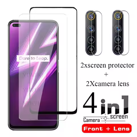 for OPPO Realme 6 Pro Glass Screen Protectors On Realmi 7 pro 6i 6 i 7i i7 8 Protective Tempered Cam