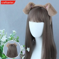 CRAFTSERIES Cute Plush Ear Hairbands for Dalmatian Dogs Spa Headband Realistic Animal Ears Comic Con