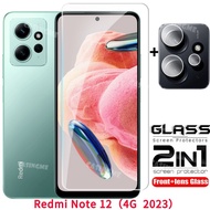 2023 Redmi Note 12 Full Cover Tempered Glass Flim For Redmi Note 12 4G 12Pro 5G Note12 Pro 4G Note12Pro 5G Screen Protector Front Film Back Lens