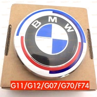50th Anniversary BMW Front Label Rear Label Flat Label G11 G12 G07 G70 G45 F74 X7 2GC