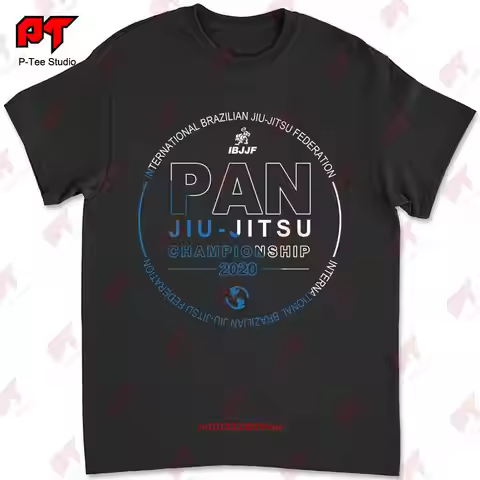 Ibjjf Pan Jiu Jitsu Championship 2020 T Shirt Xl Black Bjj Comp N04G