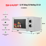 Lò Vi Sóng Cơ Sharp 23l R-32A2VN-S - Hàng chính hãng