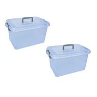 12Lit Toyogo Plastic Storage Container Box Bekas Kotak Plastik Translucent High Quality Container (2PCS)