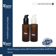 BD LOTION PUMP LOCK RIGHT BOTTLE FROSTED BROWN (DOFF) 50ML BLACK WHITE/ (BD BROWN DOFF 50)