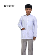 Baju Koko Jasko Ammu Bahan Embos Terbaru 2025 warna coklat motif etnic