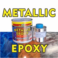 1 LITER ( Metallic Epoxy Paint ) 1L METALLIC EPOXY FLOOR PAINT (HEAVY DUTY) PROTECTIVE &amp; COATING Tiles &amp; Floor Paint/ HD