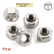 5 PCS HEX NUT M10 hex nut M12 nut M10 / M12 STAINLESS STEEL 304 Key