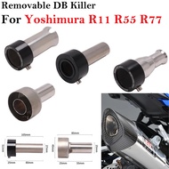 49mm 51mm Removable DB Killer For Original Yoshimura R11 R55 R77 Motorcycle Exhaust Pipe Silencer Si