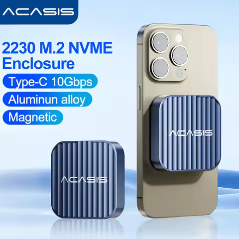 Acasis Magnetic M.2 2230 NVMe SSD Enclosure 10Gbps USB C 3.1 to NVMe PCI-E For iPhone 15/14/13/12 Pr