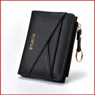 Elle Women wallet with irregular design mini coin purse Korean style PU card sleeve document holder
