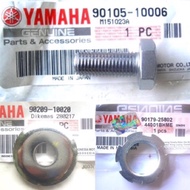 Yamaha RXZ Crown Handle Bolt / Skrew Washer Nut 100% Original