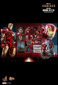 全新<<啡盒未開封>> ***普通版*** Hottoys MMS664 鋼鐵俠 Mark 3 2.0 合金版 / HT Iron Man Mark III 2.0 (MK 3) MMS664D48