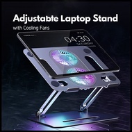 [SG] Laptop Stand Notebook Stand with Cooling Fans Computer Cooling Stand