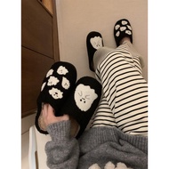 men slippers bedroom slippers slippers for women Furry Cotton Slippers - Halloween Ghost Design for 