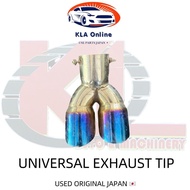 UNIVERSAL EXHAUST TIP CAR EXHAUST PIPE TIP (USED JAPAN)