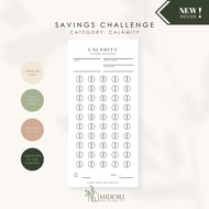 A6/A7 Calamity Savings Challenge Laminated Cash Envelope