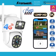 Franwell 8MP BP3 4G Sim Card Waterproof CCTV Wireless Outdoor PTZ Speed Dome Smart IP Camera 360 IR 