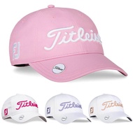 Titleist 23 Titleist Titleis ป้ายหมวกกอล์ฟกีฬาดวงอาทิตย์หมวกสำหรับผู้หญิงหมวกแบบปรับได้