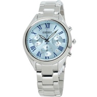 AUTHENTIC Seiko Lukia Women Blue Dial SRWZ05P1 SRWZ05 SRWZ05P Chronograph Fashion Watch