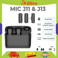J11&J13 Wireless Mic, Lavalier Clip On, Noise Reduction, for Live Stream, Tiktok, Youtube
