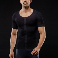 MIESHUT Men New Corset Shapewear Compression T Shirt Tummy Control Tummy Control Posture Corrector T
