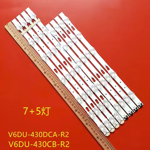 LED Backlight Strip(8)For Sam-sung UE43KU6000K UE43MU6105K UN43MU6300 UN43MU6290 UN43KU6290 UN43KU62