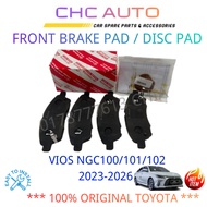 ORIGINAL 04465-B1420 TOYOTA VIOS AC100 VIOS NGC102 2023-2026 FRONT BRAKE PAD DISC PAD