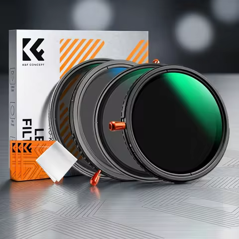 K&F CONCEPT 49-82mm Variable 2-in-1 ND2-32/Black Diffusion Mist 1/4 1/8/ND2-400/CPL/ND2-2000 3-in-1 