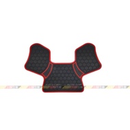 ((Xiaolai Car) VW golf 6 GOLF6 Dedicated Foot Mat Crossing The Bridge Middle Red Edge