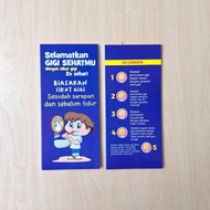 Flyer Save Your Healthy Teeth - Flyer Dental Health - Flyer How to Tie Your Teeth