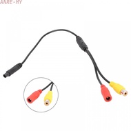 Car Reverse Camera Converter Cable with 4 Pin Male to CVBS Female Connector
