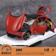 BBR 1: 18 Ferrari Purosangue FUV SUV Standard Red Alloy Full Open Car Model