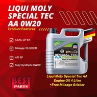 Liqui Moly SPECIAL TEC AA 5W30 0W20 SP Fully Synthetic Engine Oil 4Litre 10000KM 5W-30 0W-20 Minyak 