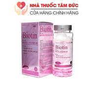 [HCM]Viên uống bổ sung Biotin Vitamin B5 giúp tóc chắc khỏe giảm gãy rụng tóc bảo vệ da tóc - Chai 6